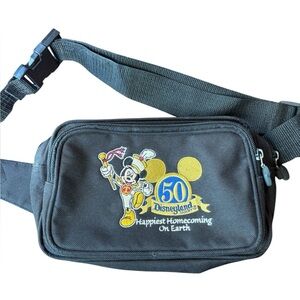 Disneyland 50th Anniversary Mickey Mouse Fanny Pack Belt Bag